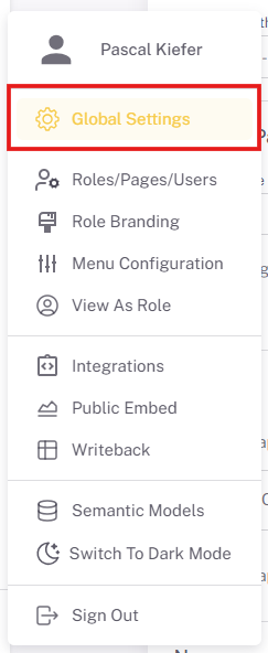 ProEmbedded Global Settings
