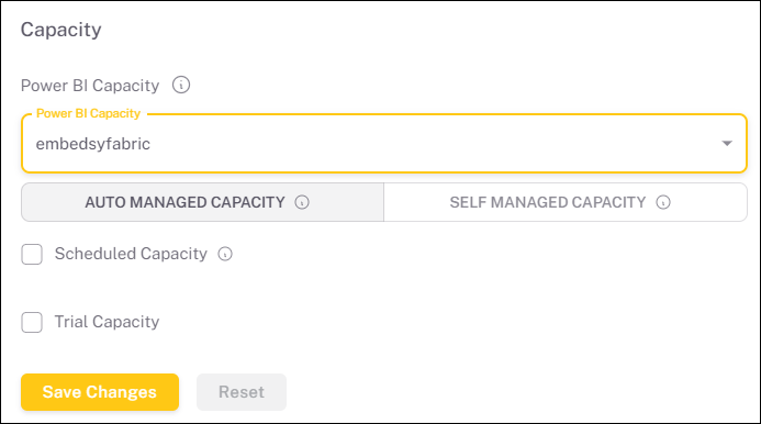 Fabric Free Trial Power BI Embedded