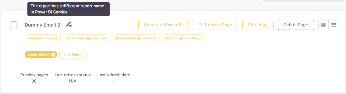 ProEmbedded Portal Pages Card with Edit icon