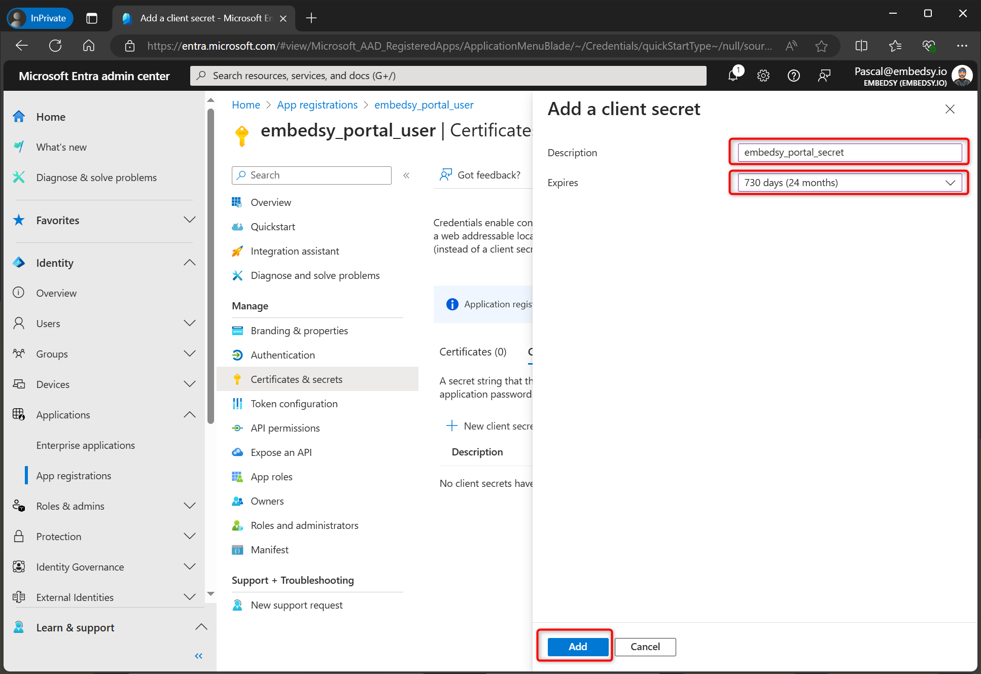 App registration in Microsoft Entra